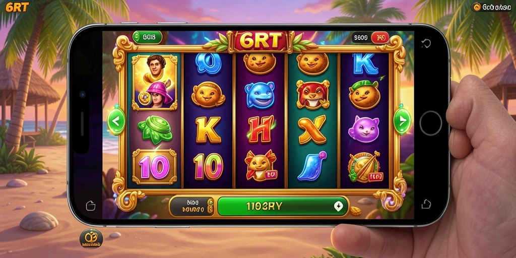 Tampilan gameplay menarik dari permainan Slot 6RT.