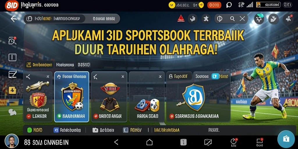 Tampilan utama 8ID saat melakukan taruhan sportsbook.