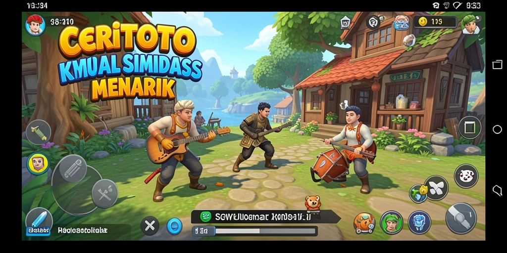 Tampilan menarik dari gameplay CERITOTO yang penuh dengan aktivitas simulasi.