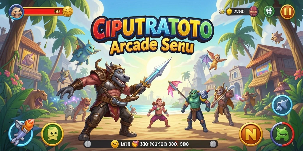 Screenshot menampilkan gameplay seru dari CIPUTRATOTO.