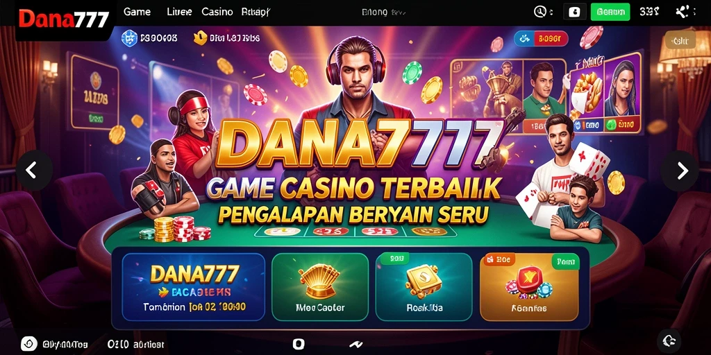 Screenshot DANA777 menampilkan dealer kasino langsung yang ramah dan menyenangkan.