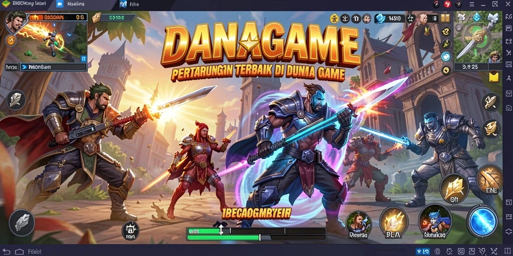 Tampilan aksi seru dalam bertarung di DANAGAME.