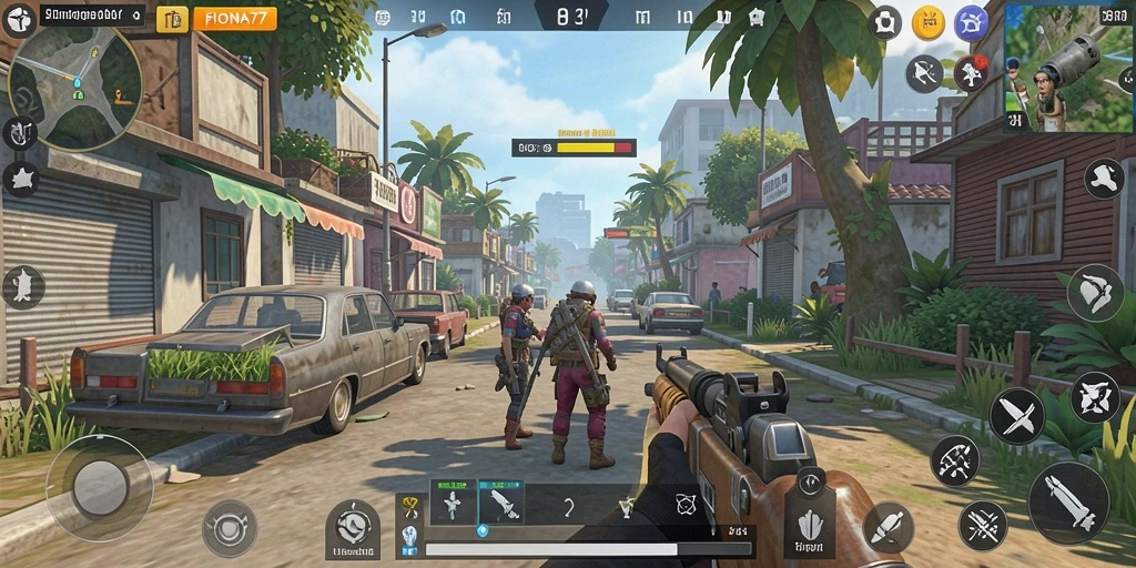Tangkapan layar menampilkan gameplay menarik dari FIONA77.