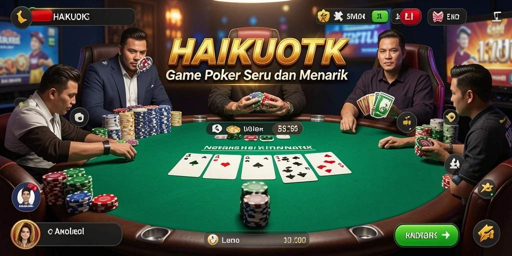 Tampilan gameplay Poker HAIKUOTK yang menarik dan menegangkan.