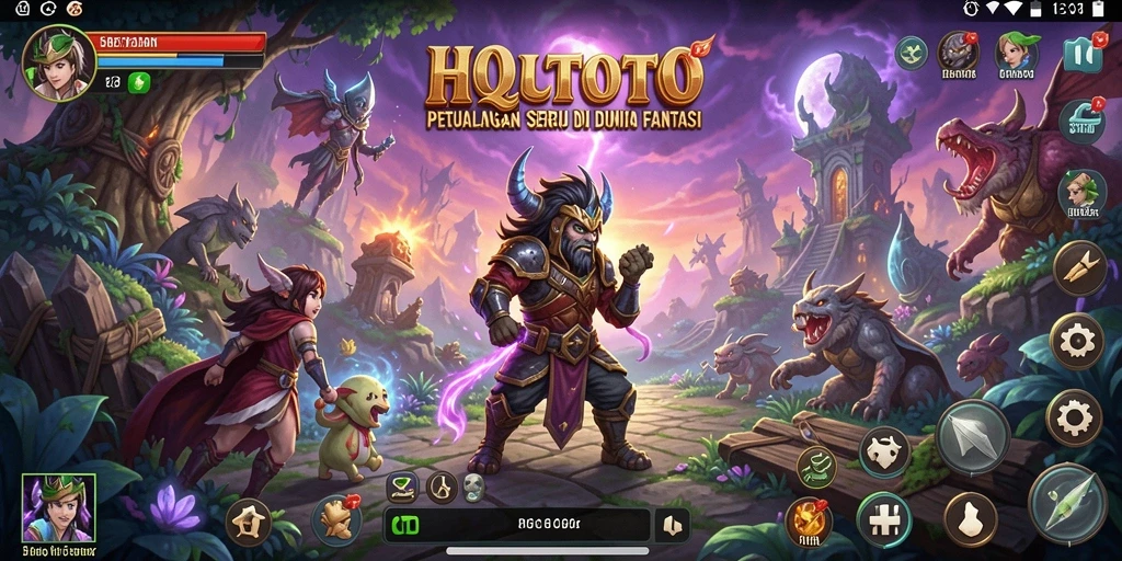 Screenshot menampilkan aksi mendebarkan dalam petualangan HQTOTO.