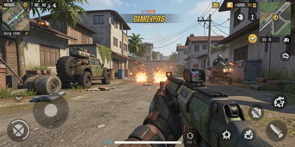 Tampilan gameplay seru dan dinamis dari IND666.