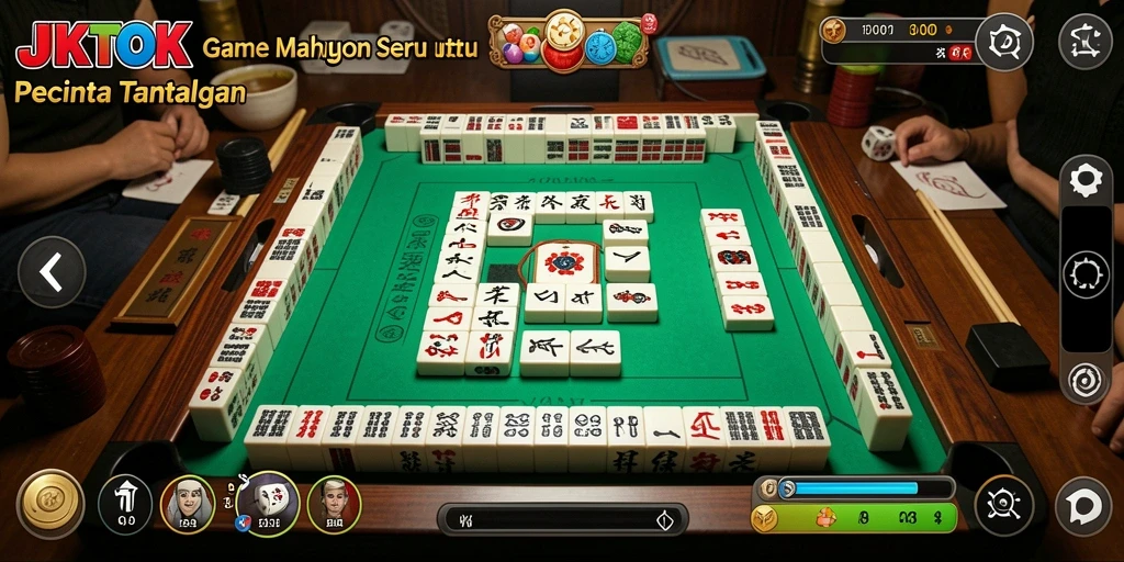 Tangkapan layar JKTOK menunjukkan permainan Mahjong yang menantang dan menarik.