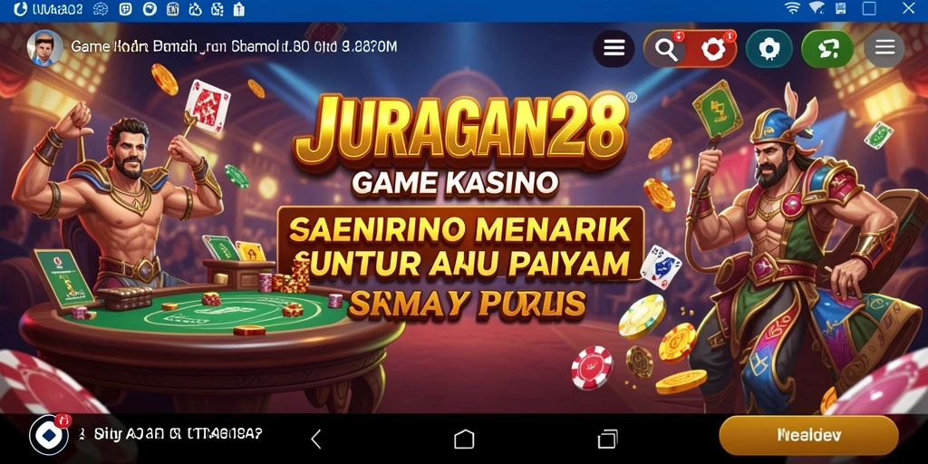 Screenshot gameplay JURAGAN28 yang menunjukkan desain dan interaksi Kasino yang menarik.