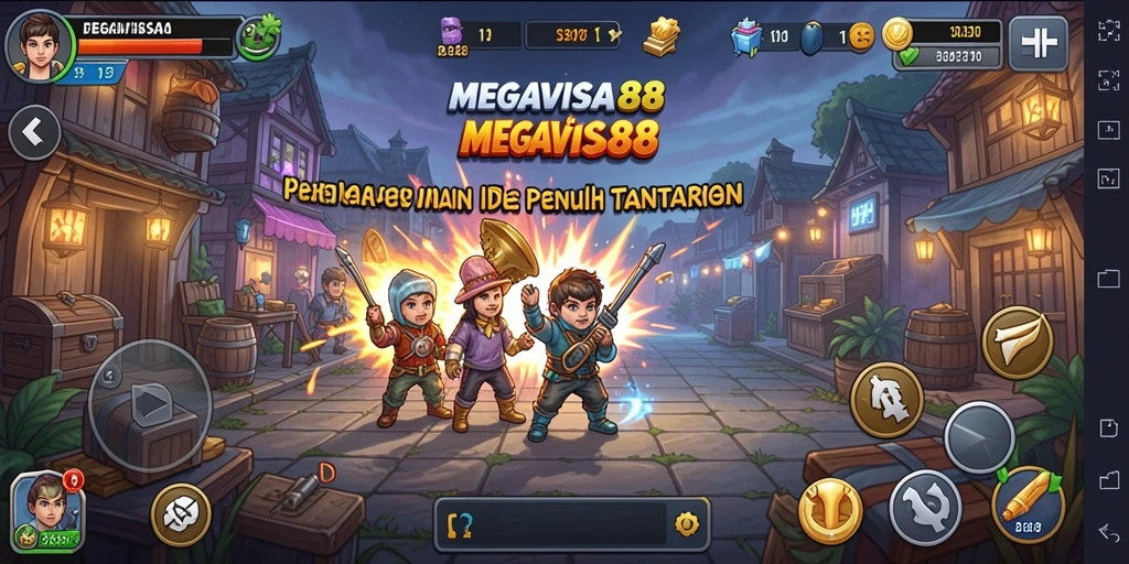 Tampilan gameplay MEGAVISA88 yang menawan dan adiktif dalam genre Idle.