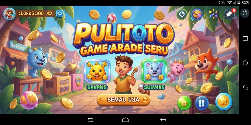 Tampilan gameplay PULITOTO dengan aksi seru dan grafik menarik.