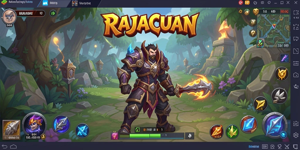 Tampilan menakjubkan dari gameplay ARPG dalam RAJACUAN.