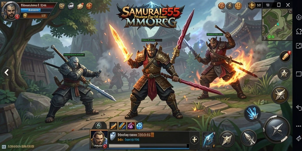 Gameplay seru SAMURAI555 dalam dunia MMORPG yang epik.