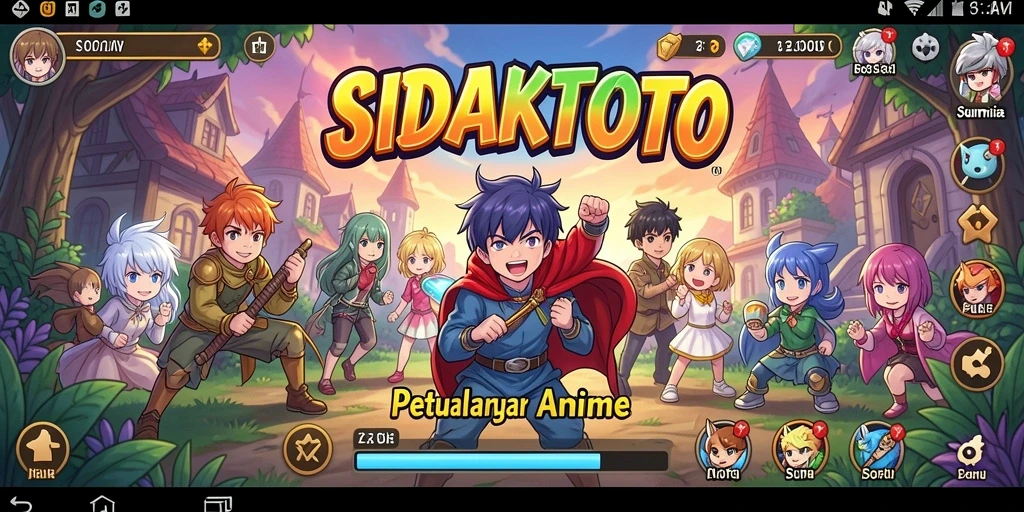 Tampilan gameplay <strong>SIDAKTOTO</strong> dengan karakter Anime yang menarik.