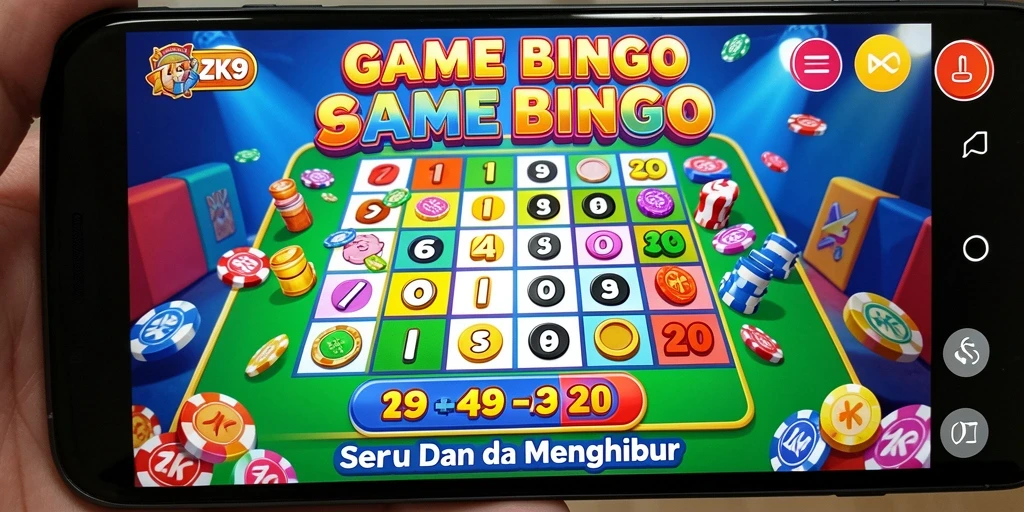 Screenshot gameplay ZK9 menampilkan keseruan permainan Bingo.