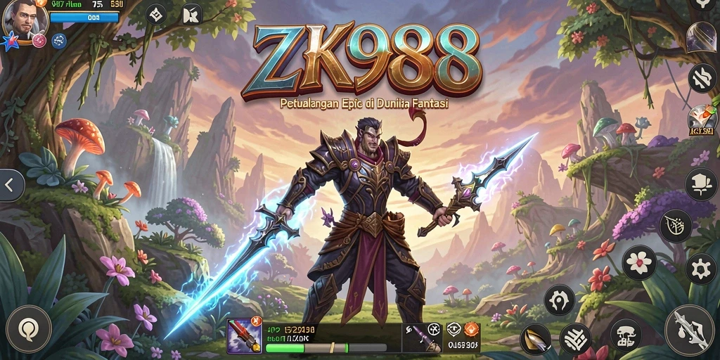 Tampilan gameplay ZK988 yang mendebarkan dan penuh aksi.